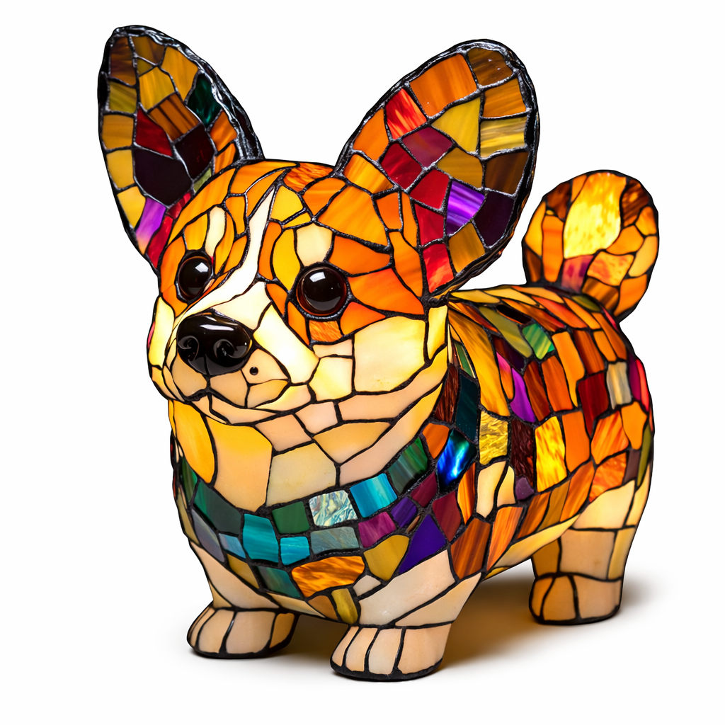 Louis | Resin Dog LED Art Night Light