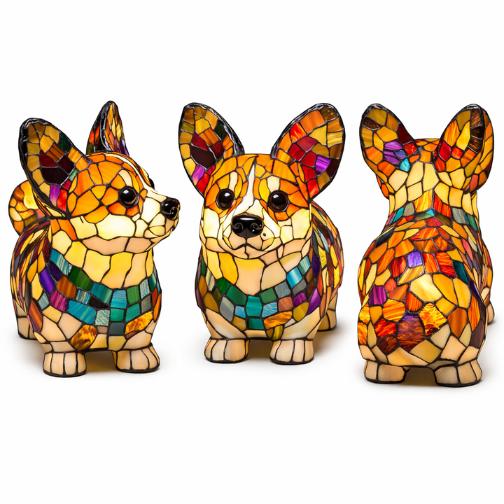 Louis | Resin Dog LED Art Night Light
